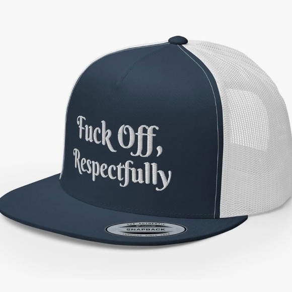 Trucker hat. Respectfully F off - Picture 2 of 3